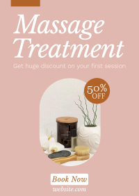 Elegant Massage Promo Poster Design