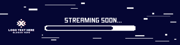 Glitching Twitch Banner Design Image Preview