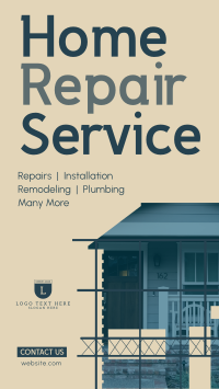Professional Repair Service YouTube Short Design