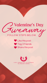 Valentine's Giveaway Facebook story Image Preview