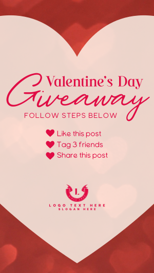 Valentine's Giveaway Facebook story Image Preview