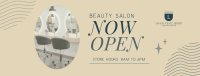 Hair Salon is Open Facebook cover Image Preview