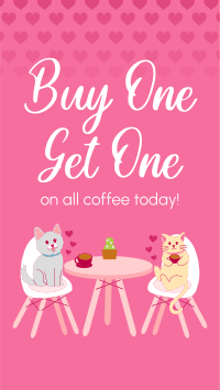 Pet Cafe Valentine Instagram Story Design