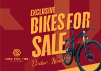 Bicycle Sale Postcard Image Preview