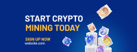 Start Crypto Today Facebook Cover Design