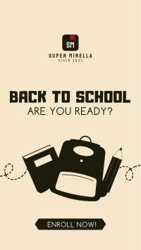 Back to School Vector Facebook story Image Preview