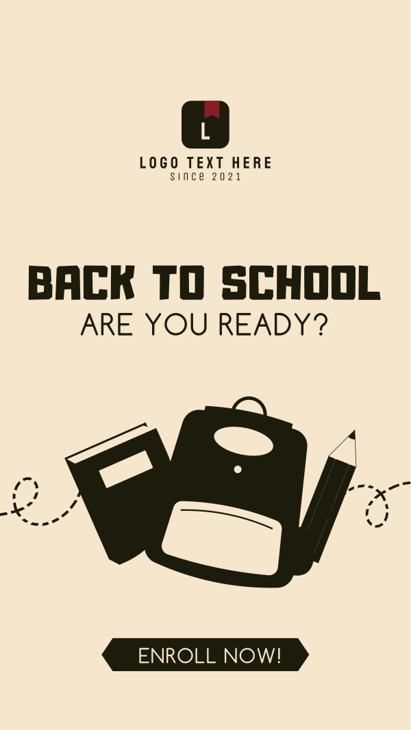 Back to School Vector Facebook Story Design Image Preview