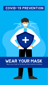 Wear Mask Facebook Story Design