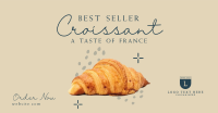 French Croissant Bestseller Facebook ad Image Preview