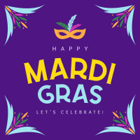 Festive Mardi Gras Instagram Post Image Preview