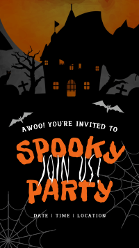 Haunted House Party Instagram story Image Preview