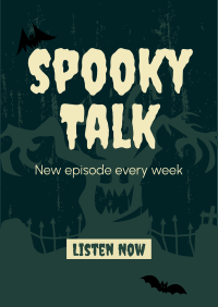 Spooky Talk Poster Design