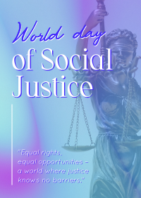 World Social Justice Day Flyer Image Preview