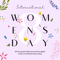 Women's Day Flower Overall Instagram Post Preview
