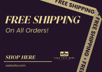 Contemporary Generic Shipping Postcard Design