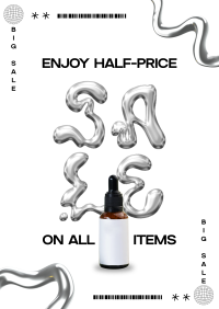 Metallic Y2K Sale Flyer Image Preview