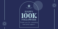 Follower Milestone Twitter post Image Preview