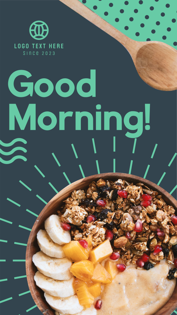 Healthy Food Breakfast Instagram Story Design Image Preview