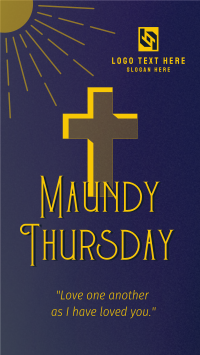 Holy Week Maundy Thursday YouTube short Image Preview