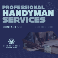 Modern Handyman Service Linkedin Post Design