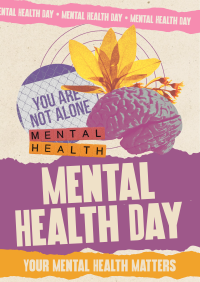 Scrapbook Mental Health Day Poster Image Preview