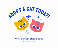Adopt A Cat Today Facebook Post Design