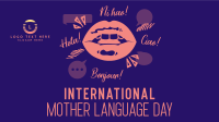 Language Day Greeting Facebook Event Cover Design