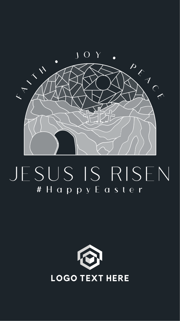 He Has Risen Instagram Story Design Image Preview