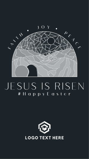 He Has Risen Instagram story Image Preview