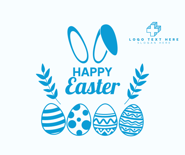 Easter Bunny Ears Facebook Post Design Image Preview