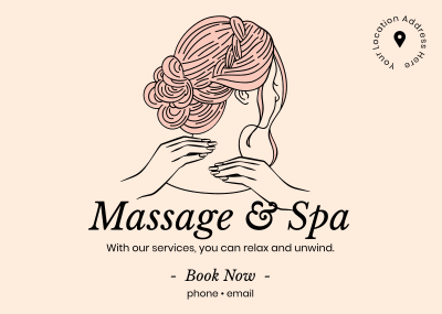 Cosmetics Spa Massage Postcard Image Preview