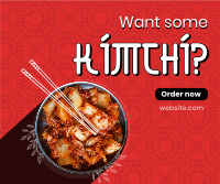 Order Healthy Kimchi Facebook Post Design