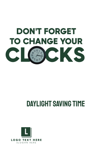 Daylight Saving Time Reminder Instagram story Image Preview