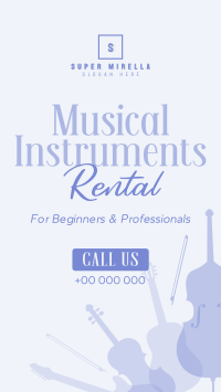 Music Instrument Rental Instagram reel Image Preview