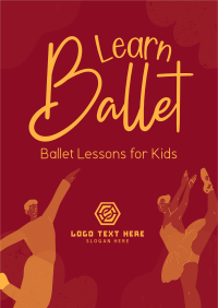Kids Ballet Lessons Flyer Design
