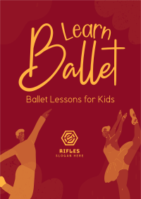 Kids Ballet Lessons Flyer Image Preview