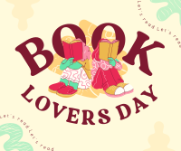 Hey There Book Lover Facebook Post Design