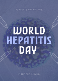 Minimalist Hepatitis Day Awareness Poster Image Preview