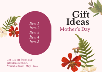 Gift for Mothers Postcard Design