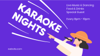 Karaoke Groove Facebook Event Cover Design