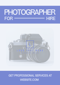 Professional Photographer Flyer Preview