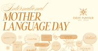 Modern Nostalgia International Mother Language Day Facebook Ad Design