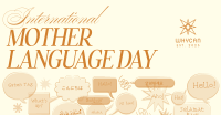 Modern Nostalgia International Mother Language Day Facebook Ad Image Preview