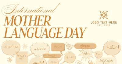 Modern Nostalgia International Mother Language Day Facebook Ad Image Preview