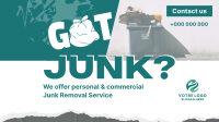 Junk Removal Service Facebook Event Cover Design
