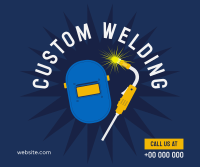 Custom Welding Facebook Post Design