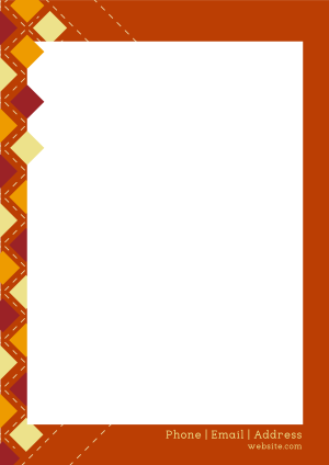 Fashion Checkered Pattern Letterhead Image Preview