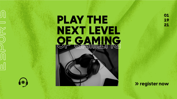 The Next  Level Gaming Facebook Event Cover Design Image Preview