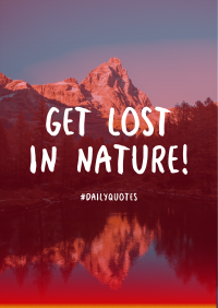 Get Lost In Nature Flyer Design