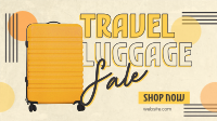 Travel Luggage Discounts Facebook Event Cover Design